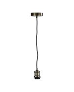 ALBANY CLOTH CORD SUSPENSION ANT BRASS - OL69321AB