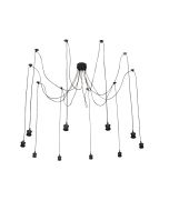 ROCKBY 10 LIGHT BLACK PVC SUSPENSION E27 42W OL69327BK