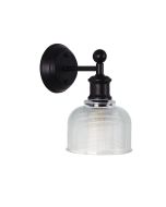 BRIGHTON WALL LIGHT BLACK/CLEAR - OL69371CL