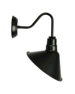 DERWENT Black Industrial Vintage Style Wall Light in Black - OL69375BK