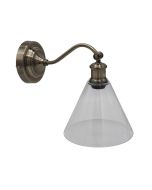 ABBY WALL LIGHT ANT BRASS / CLEAR OL69385AB