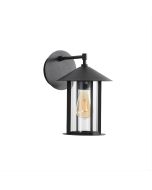 HOLFORD OUTDOOR WALL LIGHT BLACK/CLEAR OL7631BK