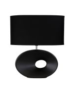 LOUISE COMPLETE TABLE LAMP BLACK OL90153BK