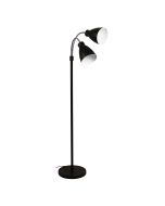 Oriel Retro Floor Lamp Black