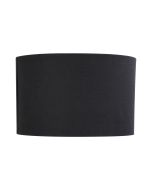 400-400-250 / 16" DRUM BLACK LINEN SHADE E27 - OL91938