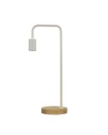 LANE White Scandi Table Lamp Timber and White - OL93131WH