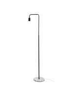 VILLE FLOOR LAMP Black Scandi Lamp with Marble Base - OL93733BK