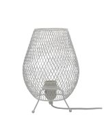 HYZER MESH TABLE LAMP WHITE - OL97111WH