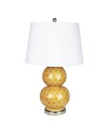 BOL ORANGE DECAL COMPLETE TABLE LAMP w/HARP - OL97974OR