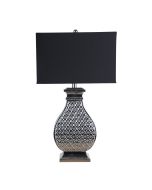 ALGIERS Embossed Chrome Large Table Lamp - OL97987