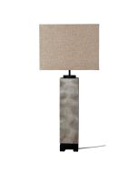 TYROS EMBOSSED PEWTER COMPLETE TABLE LAMP - OL98833