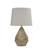 LEON Geometric Ivory and Gold Table Lamp - OL98865