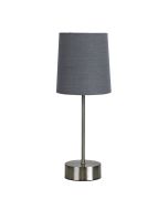 LANCET TOUCH LAMP w/ GREY SHADE ON-OFF - OL99467GY