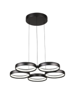 Olympus 5 Light LED Pendant Black - OLYM5PLEDBLK