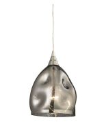 PENDANT ES 60W Chrome with Black Chrome Glass ELLIPSE ORDITO2 Cla Lighting