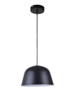 PENDANT ES 40W HAL Matte blk Angled DOME PASTEL02A Cla Lighting