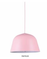 PENDANT ES 40W HAL Matte PINK Angled Dome PASTEL03 Cla lighting