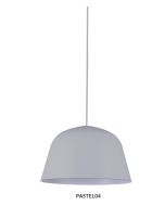 PENDANT ES 40W HAL Matte GREY Angled Dome PASTEL04 Cla Lighting