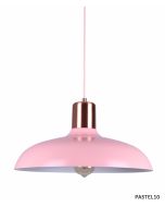 PENDANT ES 40W HAL Matte PINK DOME with Copper Lampholder Cover PASTEL10 Cla Lighting