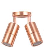 WALL GU10 X 2 (Max 35W HAL) PILLAR D/ADJ RND BASE COPPER  PG2AC CLA Lighting