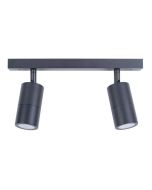 WALL GU10 X 2 (Max 35W HAL) PILLAR D/ADJ BAR BLK PG2BARBL CLA lighting