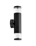 WALL GU10 X 2 (Max 35W HAL) PILLAR UP/DN BLK PHARE01G CLA Lighting