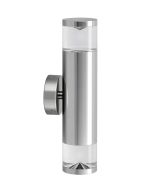 WALL MR16 X 2 (Max 20W HAL) PILLAR UP/DN TITANIUM PHARE02M CLA Lighting