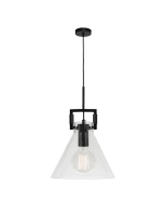 Pierre 1 Light Pendant Black -  PIER1PBLK