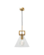 Pierre 1 Light Pendant Gold - PIER1PGLD