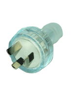 PLUG TOP Rewirable 3 PIN 10A CLEAR Male PLUG001