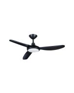 Polar 48" DC Ceiling Fan with 18W Dimmable CCT LED / Matt Black - P3BL582