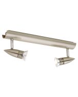 Cougar Lighting  Proton 2lt Rail Satin Chrome - PRO2RSC12V