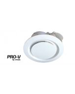 AIRBUS 250 - Premium Quality Side Ducted Exhaust Fan - Extra Low Profile - Round - White - PVPX250WH