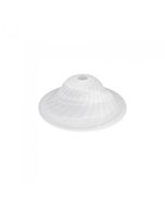 Alabaster Glass Twist Shade White Q458 Superlux