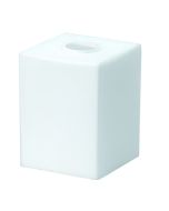 Opal Small Square Glass Shade White Q630 Superlux