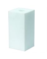 Opal Large Square Glass Shade White Q634 Superlux