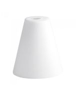 Tapper Glass Shade White 60W Q986 Superlux