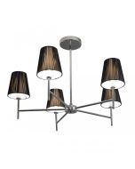 String 5 Light Pendant Chrome 40W R2015-5C-CH Superlux