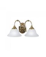 Heritage 2 Light Decorative Wall Light Brass 60W R9352-2B-AB Superlux