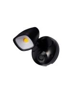 Ranger Single Spot LED Outdoor Flood Light 12w Tricolour Matt Black - MLXR3451M