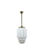 Standard 1 Light 3/4" Rod Set Pendant - Bergerac Large - Polished Brass