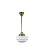 Standard 1/2" 1 Light Rod Set Pendant - Cannes - Polished Brass