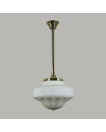 Standard 1 Light 3/4" Rod Set Pendant - 13" Derby / Polished Brass