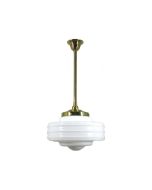 Standard 1 Light 3/4" Rod Set Pendant - 14" Detroit - Polished Brass