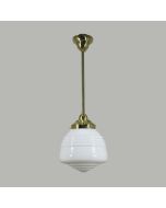 Standard 1/2" 1 Light Rod Set Pendant - Domec - Polished Brass