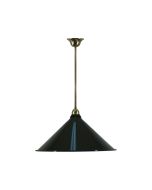 Standard 1/2" 1 Light Rod Set Pendant - Edwardian 390mm/Black