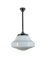 Standard 3/4" Rod Set Pendant - Lincoln Schoolhouse / Chrome