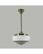 1 Light Standard Rod Set Pendant - 11" Senator / Polished Brass