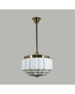 Standard 3/4" Rod Set 1 Light Pendant - 14" St Kilda / Polished Brass