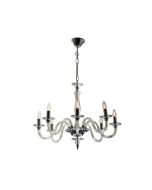 Rosa 8 LT Pendant (CE3138) Crystal with Chrome MERCATOR LIGHTING